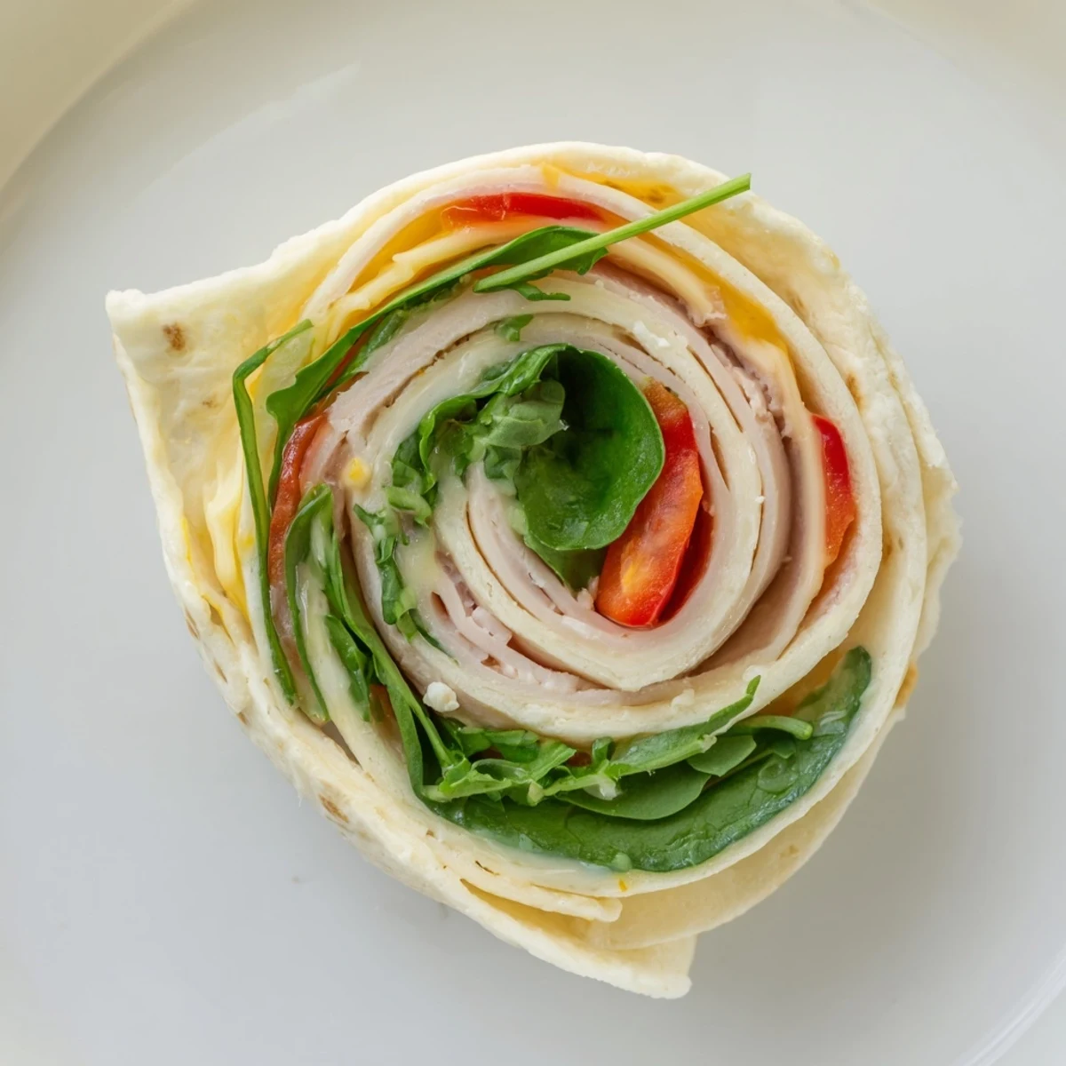 Delicious Turkey and Provolone Pinwheels, showcasing fresh ingredients and rolled up tightly for lunches.
