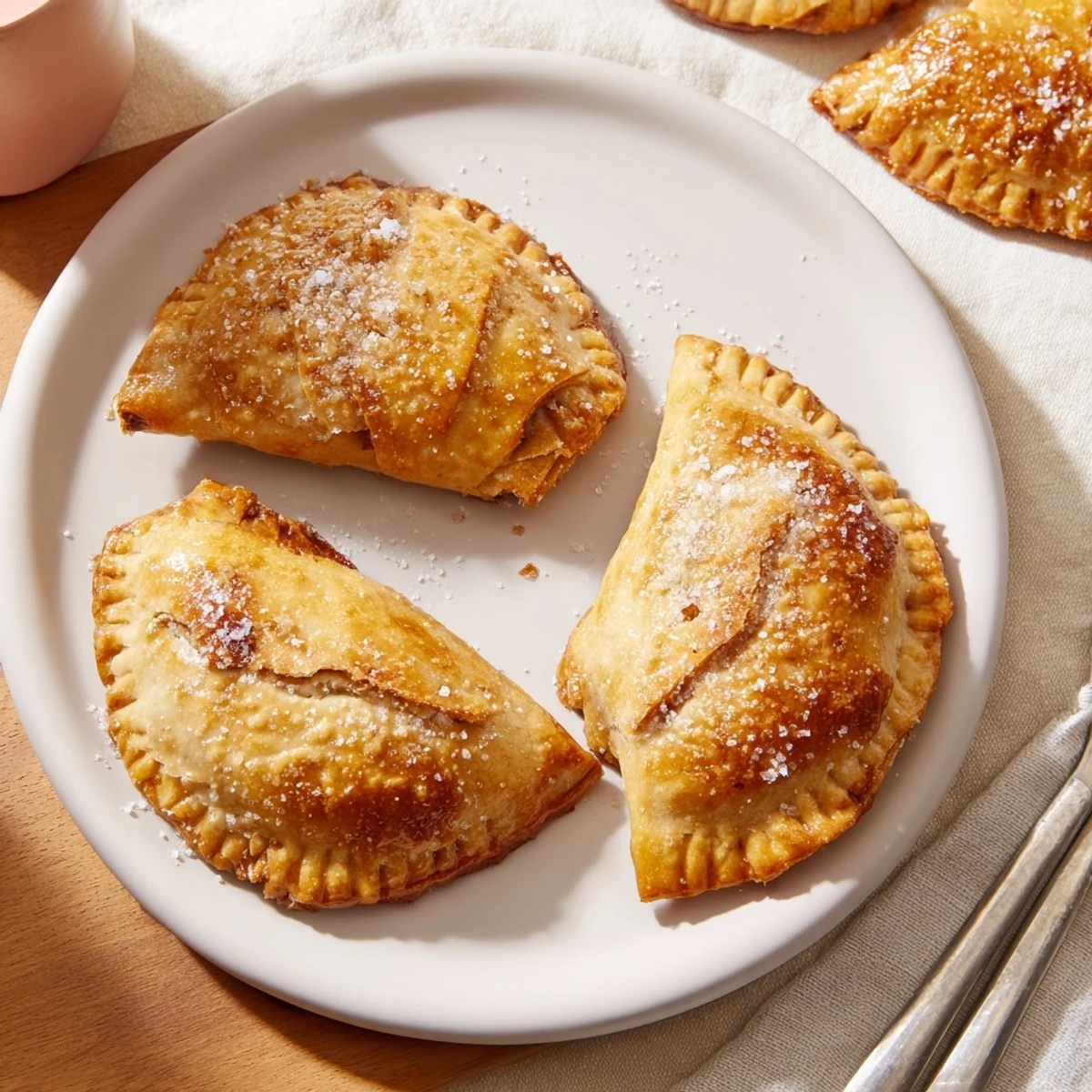 Delicious, spiced apple filling in cute mitten-shaped hand pies, baked until golden and perfect for sharing.