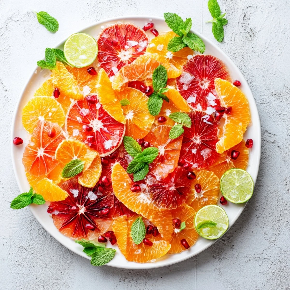 Vibrant Fruit Board: Citrus Slice Garland Platter, overflowing with colorful, juicy citrus for a refreshing appetizer.