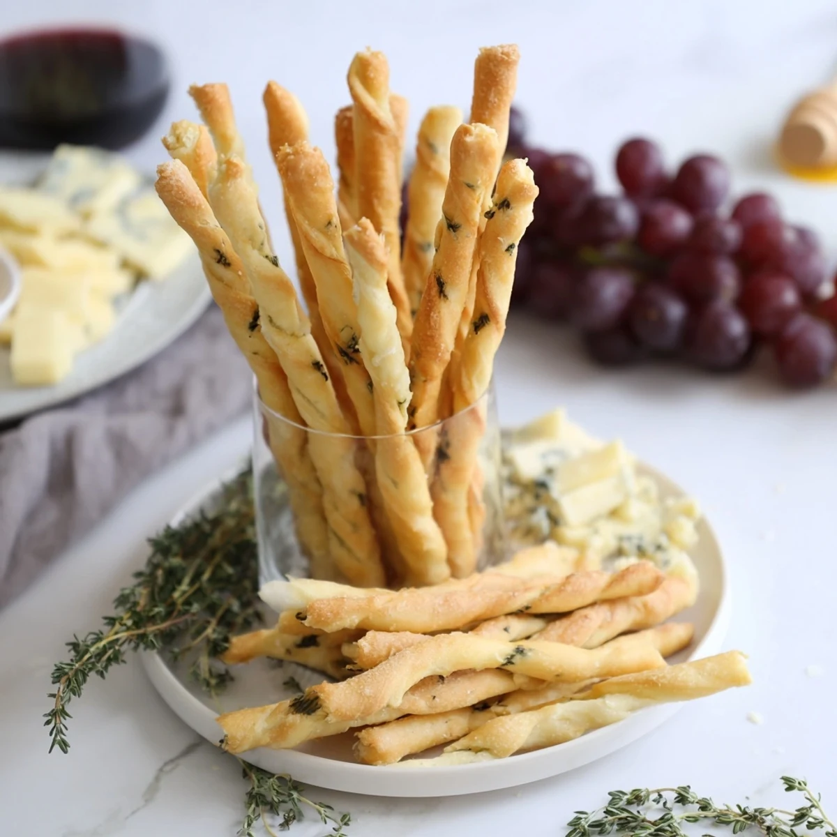 Golden-brown The Gilded Cage appetizer, a beautiful dome of crispy breadsticks filled with cheeses.
