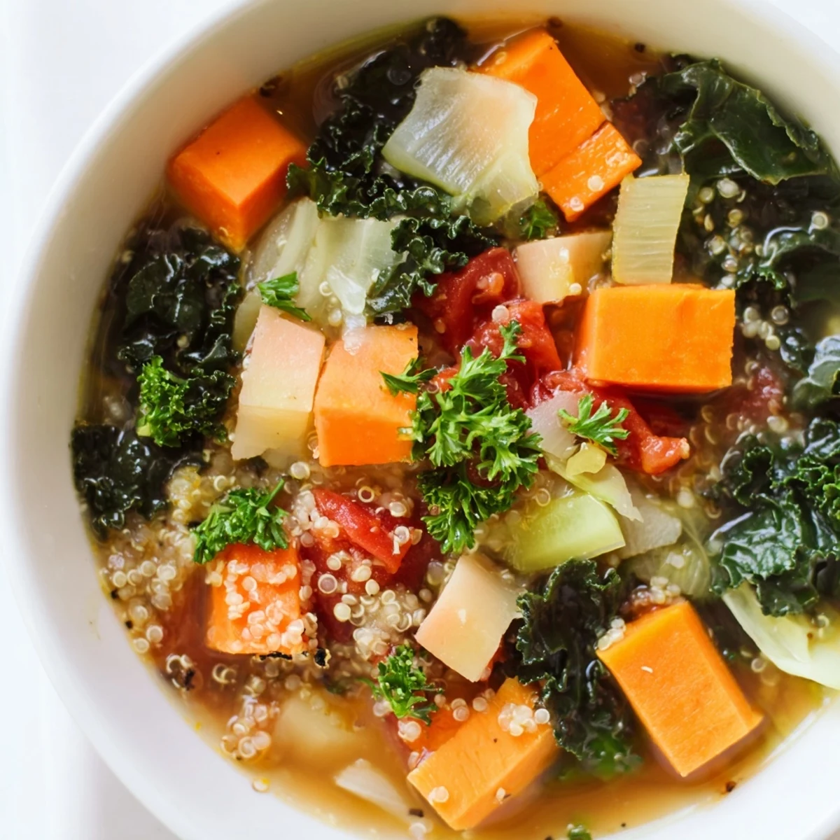 Cozy up with a flavorful Nourishing Winter Veggie Soup, a delicious and healthy winter meal idea.