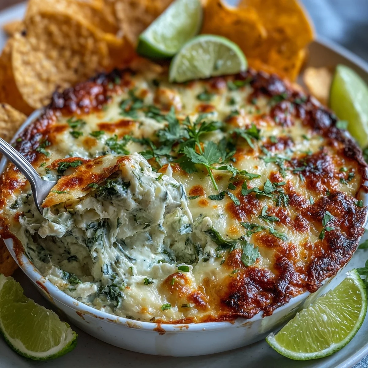Savory Cilantro and Lime Chicken With Scoops dip with tortilla chips ready for dipping.