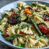spring pasta primavera fresh veggies