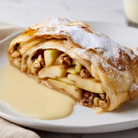Apple Strudel with Vanilla