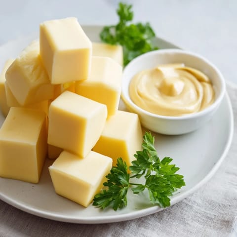 Gouda Cubes Mustard Dip