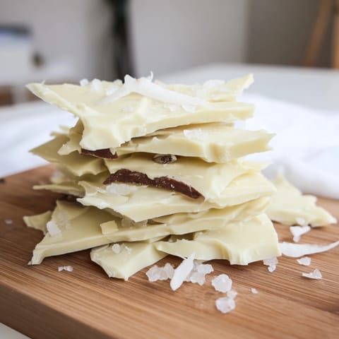 Salty parmesan complements sweet white chocolate in this stunning The Arctic Tundra dessert presentation.