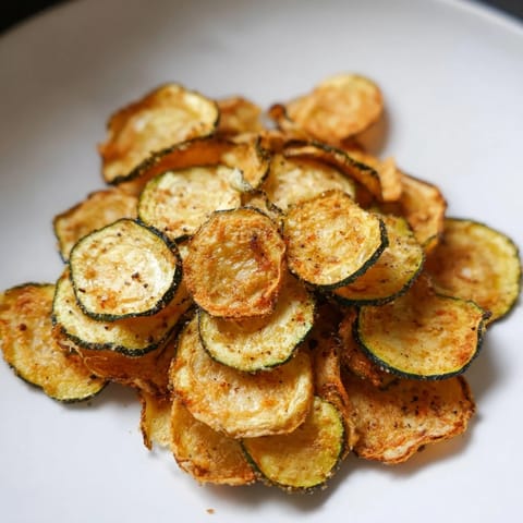 Crispy Zucchini Chips Snack