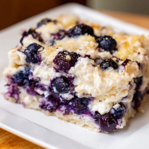 Blueberry Cottage Cheese Bake