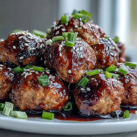 Spicy Chili Honey Turkey Meatballs