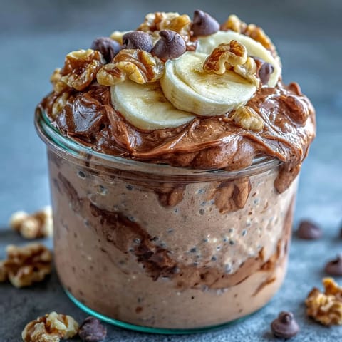 Chunky Monkey Protein Overnight Oats