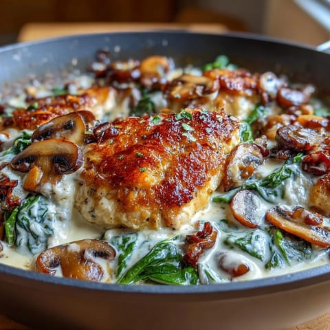 Keto Creamy Spinach Chicken