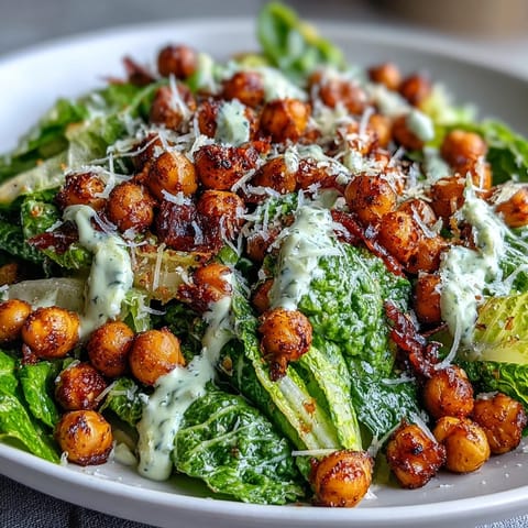 Vegan Roasted Chickpea Caesar