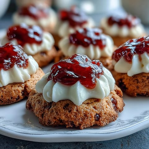 Clotted Cream Strawberry Cookies
