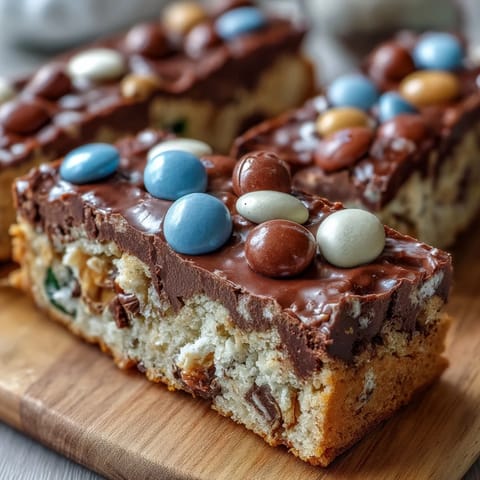 Cadbury Egg Cookie Bars