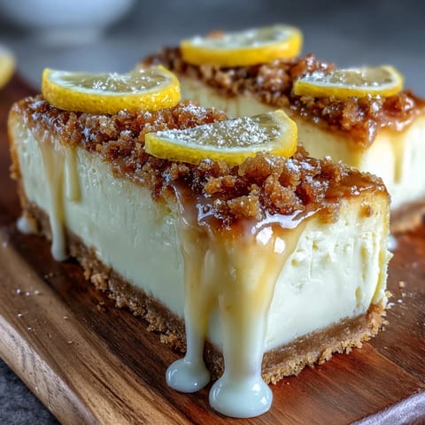 Limoncello Cheesecake Bars