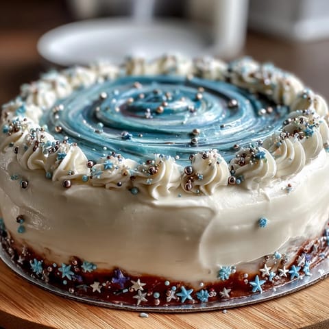 1. Galaxy Graduation Cake with Edible Stars: a celestial masterpiece with swirling galaxy buttercream and shimmering edible stars, perfect for celebration.