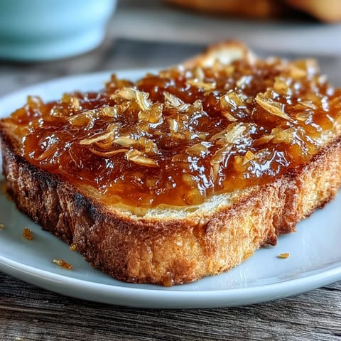 Bright yellow dandelion jelly spread on warm toast, with a delicate floral aroma and smooth, glossy texture.