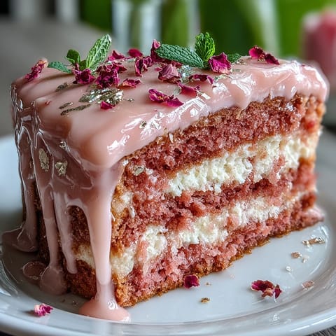 Rosé wine cake, softly pink and decadently rich, is the perfect celebration dessert.