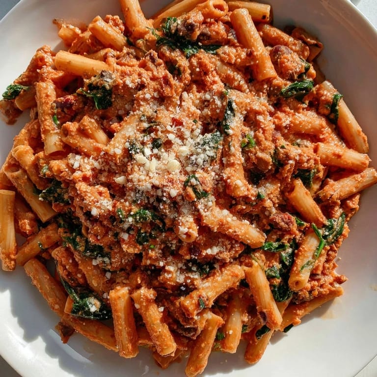 A close-up of a steaming bowl of warm baked ziti, featuring gooey cheese and flavorful olives.