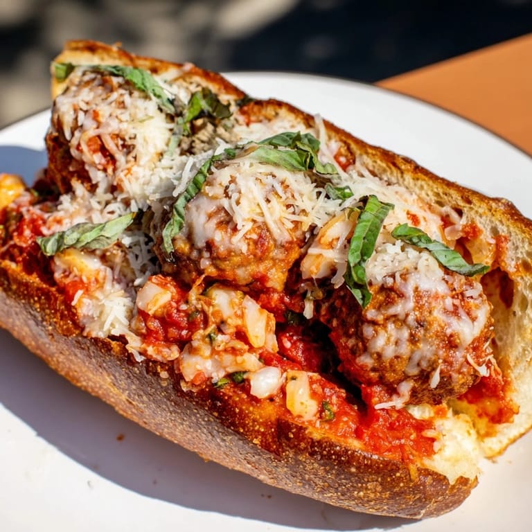Enjoy the warm, savory aroma of toasted rolls filled with meatballs and marinara sauce for your Meatball Marinara Sub Sandwiches!