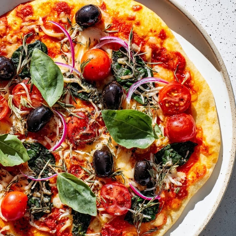 Deliciously simple Crispy Tortilla Pizza, showcasing bubbling cheese and a flavorful tomato sauce.