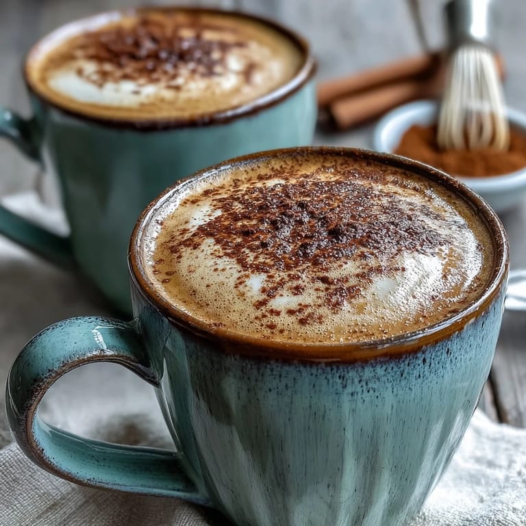 Cozy Hot Hojicha Latte topped with sweet foam, ready to sip on a chilly afternoon.