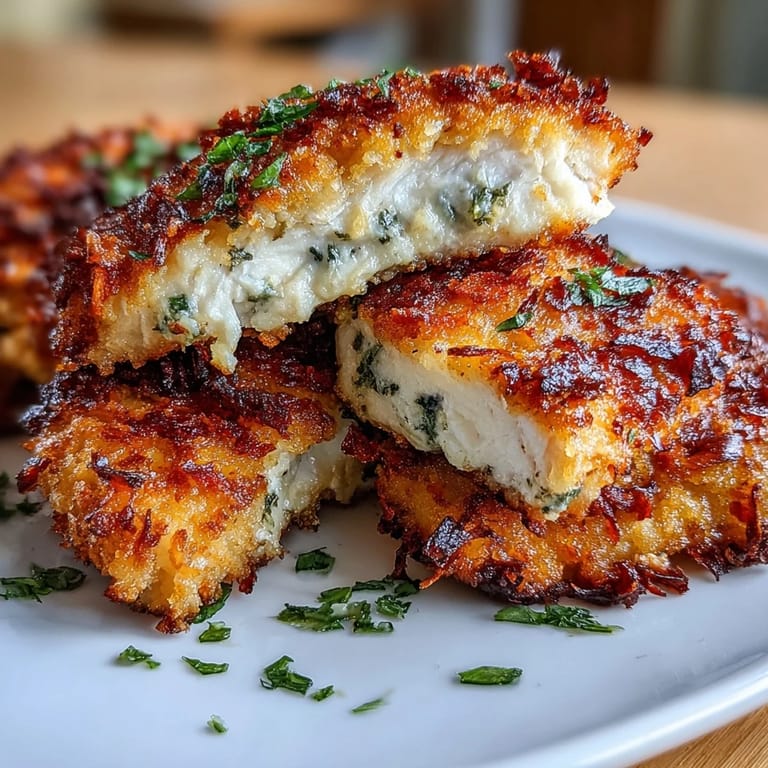 Crunchy almond flour Parmesan coating on juicy chicken tenders paired with creamy ranch slaw.  