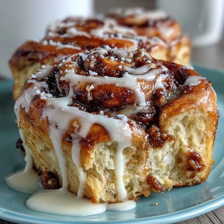 Homemade banana bread cinnamon rolls drizzled with creamy icing, offering a delightful twist on classic cinnamon rolls for any occasion.
