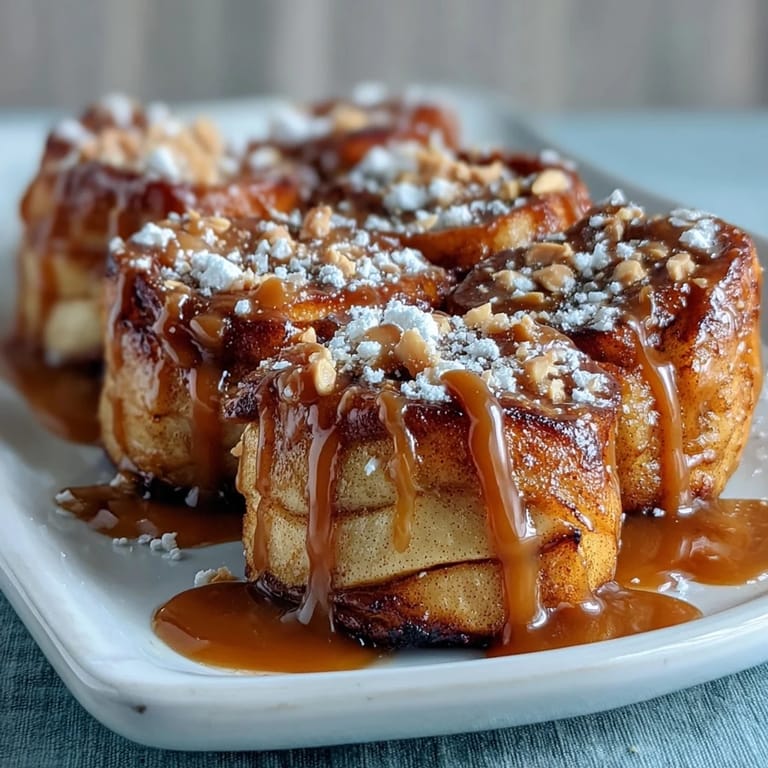 Bite-sized candy apple slices with peanut butter drizzle, perfect for snacking, with crunchy peanuts and rich chocolate chips.