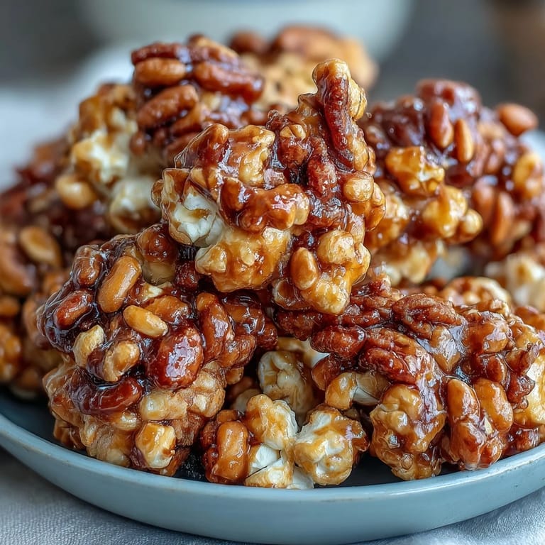 Sweet and salty popcorn mix with roasted peanuts and gooey caramel, ideal for cheering on your favorite baseball team.